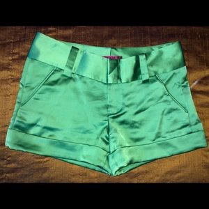 Alice and Olivia green shorts
